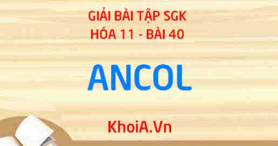 Bài tập Ancol: Giải bài tập 1, 2, 3, 4, 5, 6, 7, 8 trang 186, 187 SGK Hóa 11 bài 40